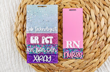 Load image into Gallery viewer, Custom Acrylic Badge Buddy | 3D Personalized Badge Holder | Gift for Nurse or Healthcare Worker | Many Color Options