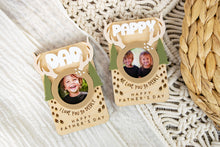 Load image into Gallery viewer, Deer Father's Day Magnetic Picture Frame for Wallet Sized Photos