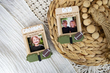 Load image into Gallery viewer, Football Lover Father's Day Magnetic Picture Frame for Wallet Sized Photos