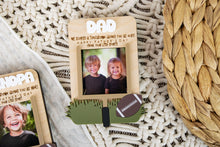 Load image into Gallery viewer, Football Lover Father's Day Magnetic Picture Frame for Wallet Sized Photos
