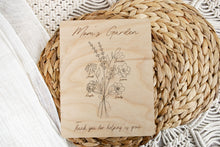 Load image into Gallery viewer, Birth Month Flower Garden Sign for Mom & Grandma