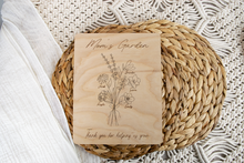 Load image into Gallery viewer, Birth Month Flower Garden Sign for Mom & Grandma