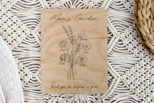 Load image into Gallery viewer, Birth Month Flower Garden Sign for Mom & Grandma