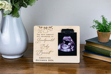 Load image into Gallery viewer, The Best Parents Become Grandparents Baby Pregnancy Announcement Ultrasound Picture Frame