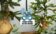 Load image into Gallery viewer, Pistons Popping, Yuletide Rocking! Piston Christmas Ornament