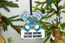 Load image into Gallery viewer, Pistons Popping, Yuletide Rocking! Piston Christmas Ornament