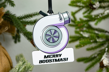 Load image into Gallery viewer, Merry Boostmas Turbo Christmas Ornament - Choose from Three Colors
