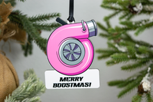 Load image into Gallery viewer, Merry Boostmas Turbo Christmas Ornament - Choose from Three Colors