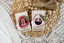 Load image into Gallery viewer, Gift for Mom or Grandma Strawberry Magnetic Picture Frame for Wallet Sized Photo