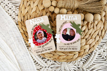 Load image into Gallery viewer, Gift for Mom or Grandma Strawberry Magnetic Picture Frame for Wallet Sized Photo