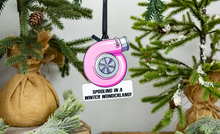 Load image into Gallery viewer, Spooling in a Winter Wonderland Turbo Christmas Ornament - Choose from 3 Colors