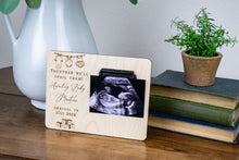 Load image into Gallery viewer, Together We'll Spoil Them! Baby Pregnancy Announcement Ultrasound Picture Frame