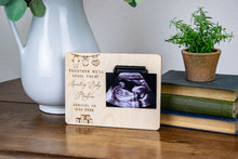 Load image into Gallery viewer, Together We'll Spoil Them! Baby Pregnancy Announcement Ultrasound Picture Frame
