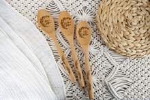 Load image into Gallery viewer, Personalized Floral Wooden Kitchen Spoon - Baking Gifts