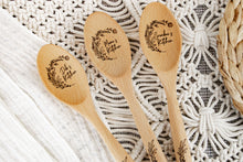 Load image into Gallery viewer, Personalized Floral Wooden Kitchen Spoon - Baking Gifts