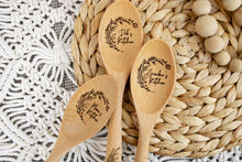 Load image into Gallery viewer, Personalized Floral Wooden Kitchen Spoon - Baking Gifts