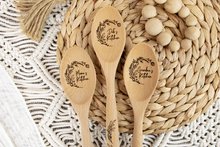 Load image into Gallery viewer, Personalized Floral Wooden Kitchen Spoon - Baking Gifts