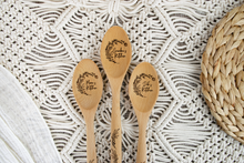 Load image into Gallery viewer, Personalized Floral Wooden Kitchen Spoon - Baking Gifts