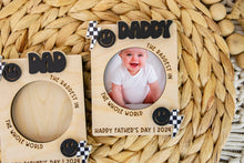 Load image into Gallery viewer, Retro Happy Father's Day Magnetic Photo Frame