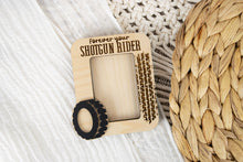 Load image into Gallery viewer, Forever Your Shotgun Rider Wallet Sized Magnetic Picture Frame for Dad - Wallet Sized Photo Frame