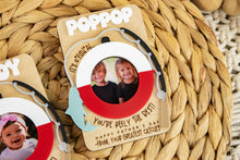 Load image into Gallery viewer, Fisherman Father's Day Magnetic Picture Frame for Wallet Sized Photo