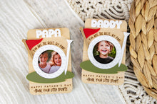 Load image into Gallery viewer, Golf Lover Father's Day Magnetic Picture Frame for Wallet Sized Photos