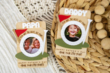 Load image into Gallery viewer, Golf Lover Father's Day Magnetic Picture Frame for Wallet Sized Photos