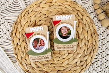 Load image into Gallery viewer, Golf Lover Father's Day Magnetic Picture Frame for Wallet Sized Photos