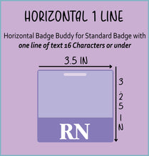 Load image into Gallery viewer, Custom 3D Acrylic Badge Buddy with Charm, Personalized Badge Holder, Gift for Nurse, ID Holder, RN, Nurse, Doctor, Teacher, Technician