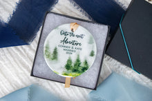 Load image into Gallery viewer, Onto the Next Adventure Married Ornament, Mountain Ornament Gift for Ourdoorsy Couples