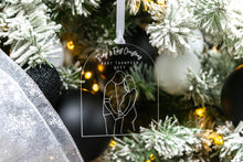Load image into Gallery viewer, Clear Bumps First Christmas Pregnancy Announcement, Gift for Expecting Parents, Baby Announcement Ornament