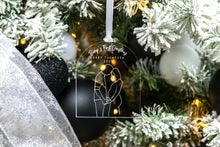 Load image into Gallery viewer, Clear Bumps First Christmas Pregnancy Announcement, Gift for Expecting Parents, Baby Announcement Ornament