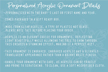 Load image into Gallery viewer, Clear Bumps First Christmas Pregnancy Announcement, Baby Announcement Ornament, Pregnancy Reveal