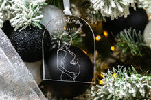 Load image into Gallery viewer, Clear Bumps First Christmas Pregnancy Announcement, Baby Announcement Ornament, Pregnancy Reveal