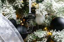 Load image into Gallery viewer, Clear Acrylic Baby Bumps First Christmas Pregnancy Announcement Ornament, Gift for Expecting Parents, Christmas Baby Announcement