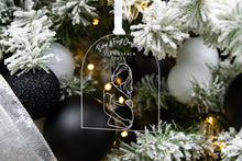 Load image into Gallery viewer, Clear Baby Bumps First Christmas Pregnancy Announcement Ornament, Gift for Expecting Parents