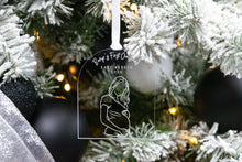 Load image into Gallery viewer, Clear Baby Bumps First Christmas Pregnancy Announcement Ornament, Gift for Expecting Parents