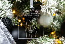 Load image into Gallery viewer, Acrylic Merry & Pregnant Pregnancy Announcement Ornament, Baby Announcement for Family