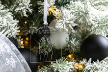 Load image into Gallery viewer, Acrylic Merry & Pregnant Pregnancy Announcement Ornament, Baby Announcement for Family