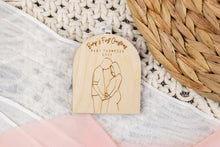 Load image into Gallery viewer, Wood Bumps First Christmas Baby Announcement Ornament, Christmas Pregnancy Announcement