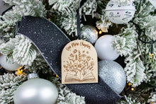Load image into Gallery viewer, Wood One More Chapter Bookish Ornament, Arch Shaped Book Christmas Ornament, Book Lover Gift