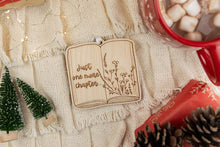 Load image into Gallery viewer, Wood Just One More Chapter Book Lover Ornament, Gift for Readers