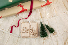 Load image into Gallery viewer, Wood Just One More Chapter Book Lover Ornament, Gift for Readers