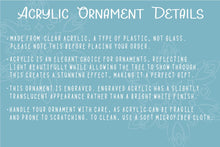 Load image into Gallery viewer, Clear Dog Bone Ornament, Dog Name Ornament, Custom Dog Ornament, Personalized Dog Ornament, Pet Christmas Ornament, Dogs First Christmas