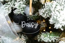 Load image into Gallery viewer, Clear Acrylic Personalized Cat Ornament, Pet Christmas Ornament, Custom Cat Ornament, Cat Lover Gift