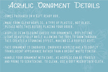 Load image into Gallery viewer, Floral Acrylic First Christmas Together Ornament, Personalized New Couple Ornament, Christmas Gift for Girlfriend