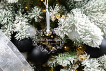 Load image into Gallery viewer, Floral Acrylic First Christmas Together Ornament, Personalized New Couple Ornament, Christmas Gift for Girlfriend