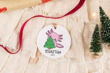 Load image into Gallery viewer, Personalized Name Axolotl Ornament, Axolotl Lover Gift
