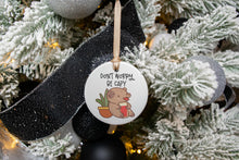 Load image into Gallery viewer, Don't Worry Be Capy Capybara Christmas Ornament, Capybara Lover Gift
