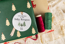 Load image into Gallery viewer, Personalized Last Christmas as Two Ornament, Gift for Expecting Parents